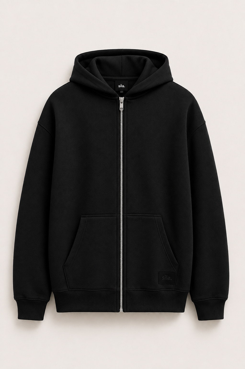 Full Zip Hoodie — black