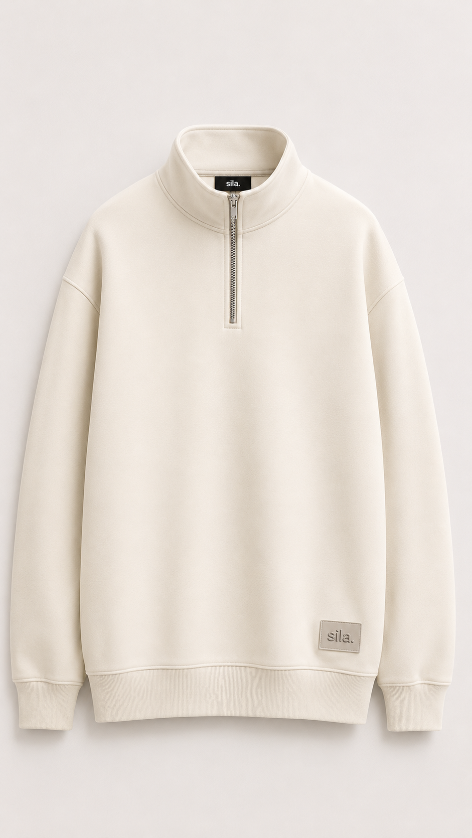 Monaco Half Zip — off white