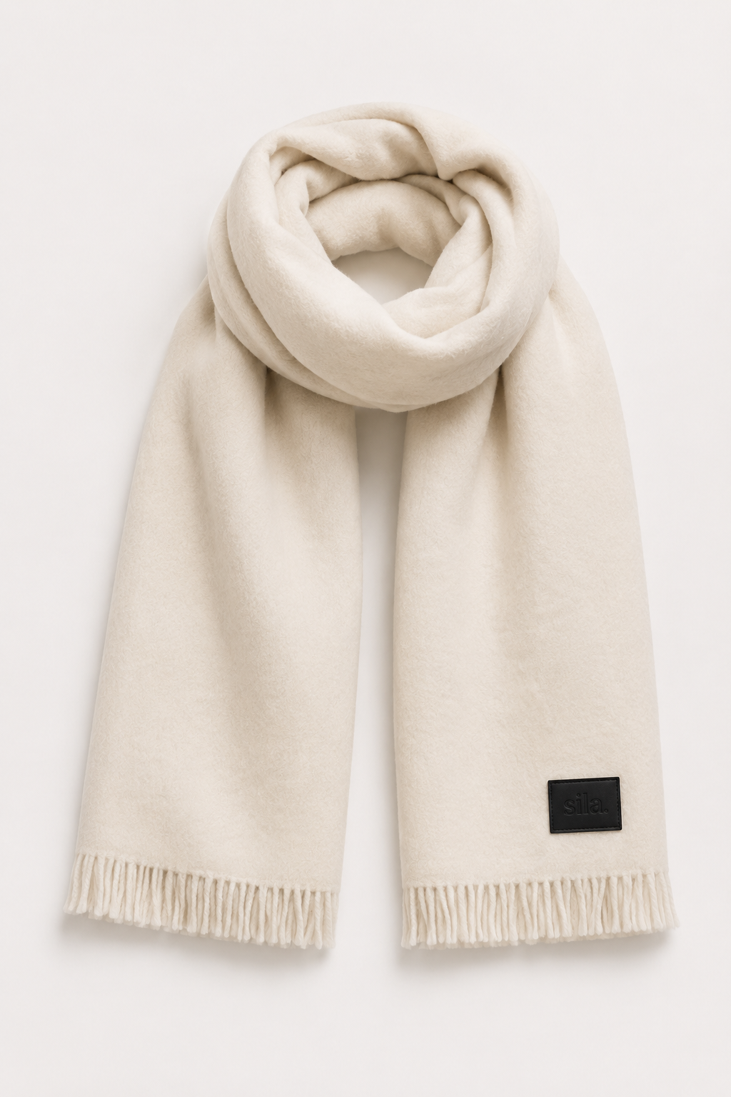 Signature Scarf — off white